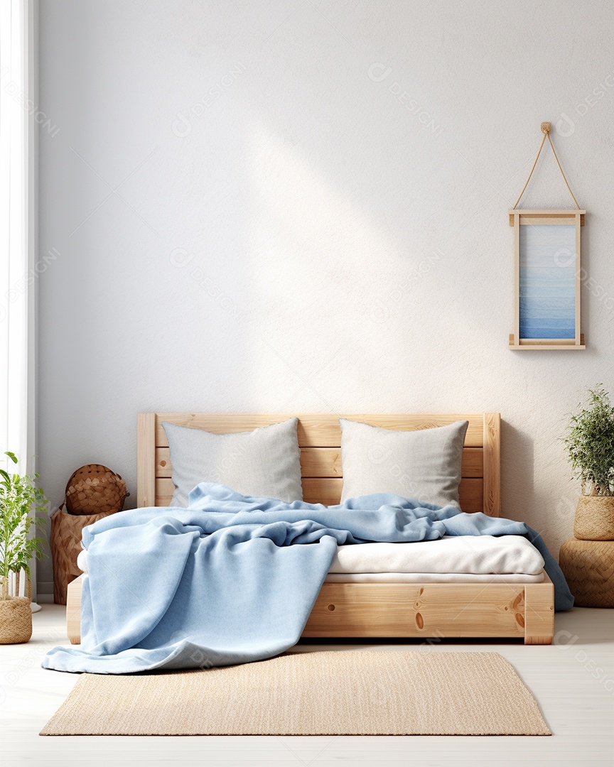 Design de interiores de bebê azul