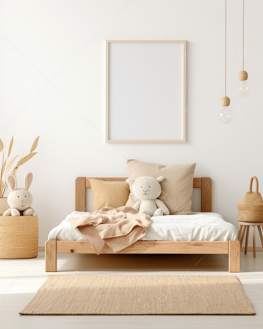 Design de interiores de bebê azul