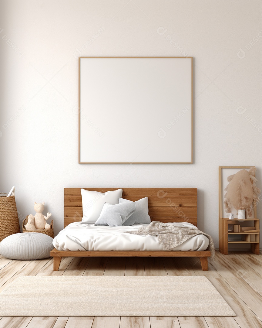 Design de interiores de bebê azul