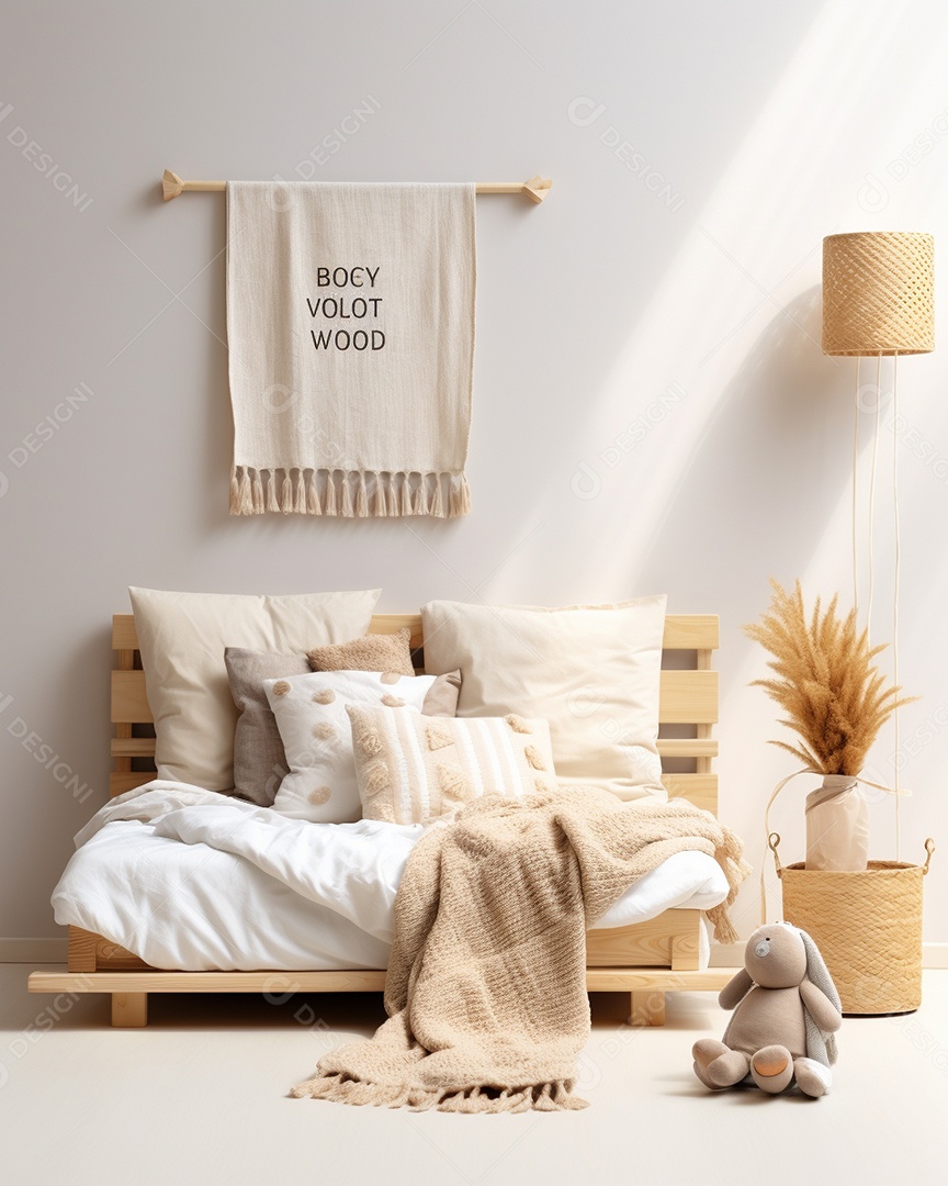 Design de interiores de bebê azul