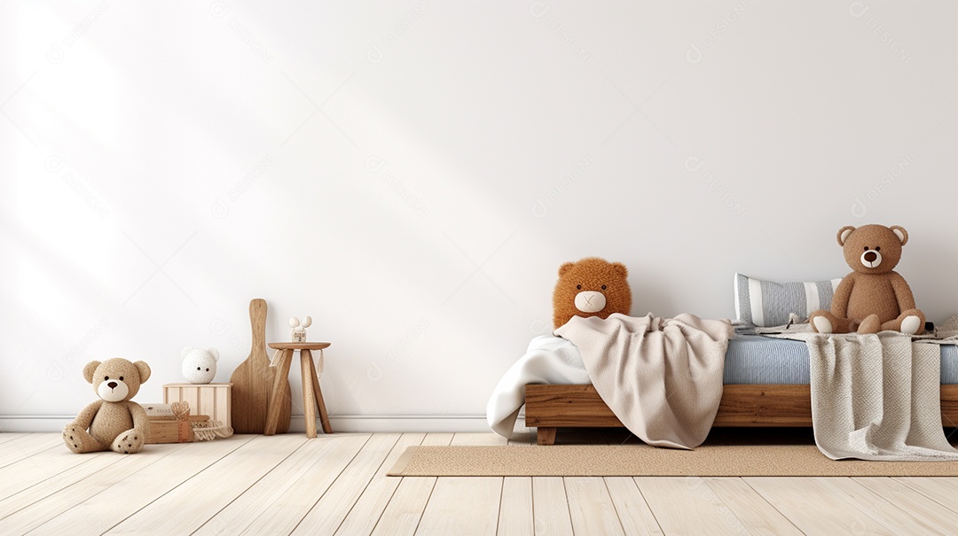 Design de interiores de bebê azul