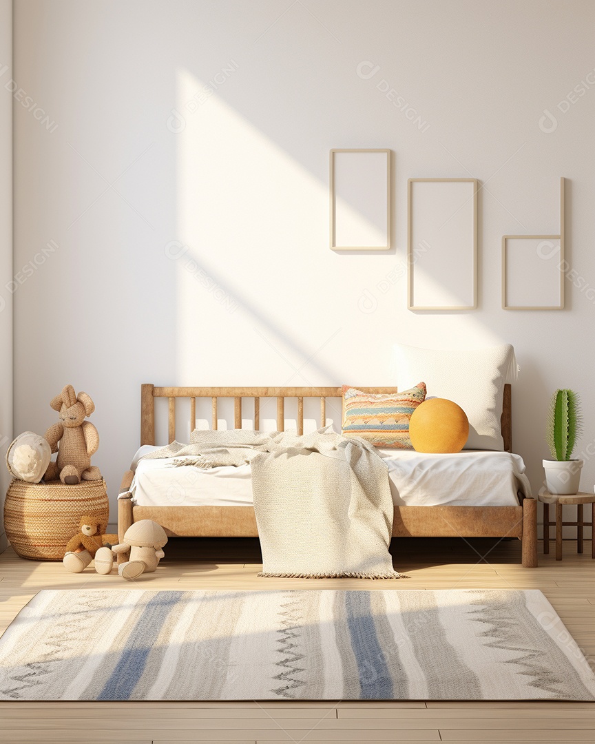 Design de interiores de bebê azul