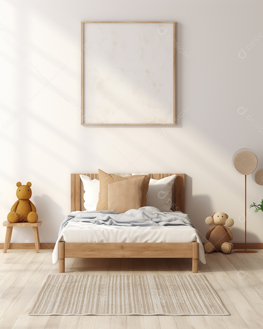 Design de interiores de bebê azul