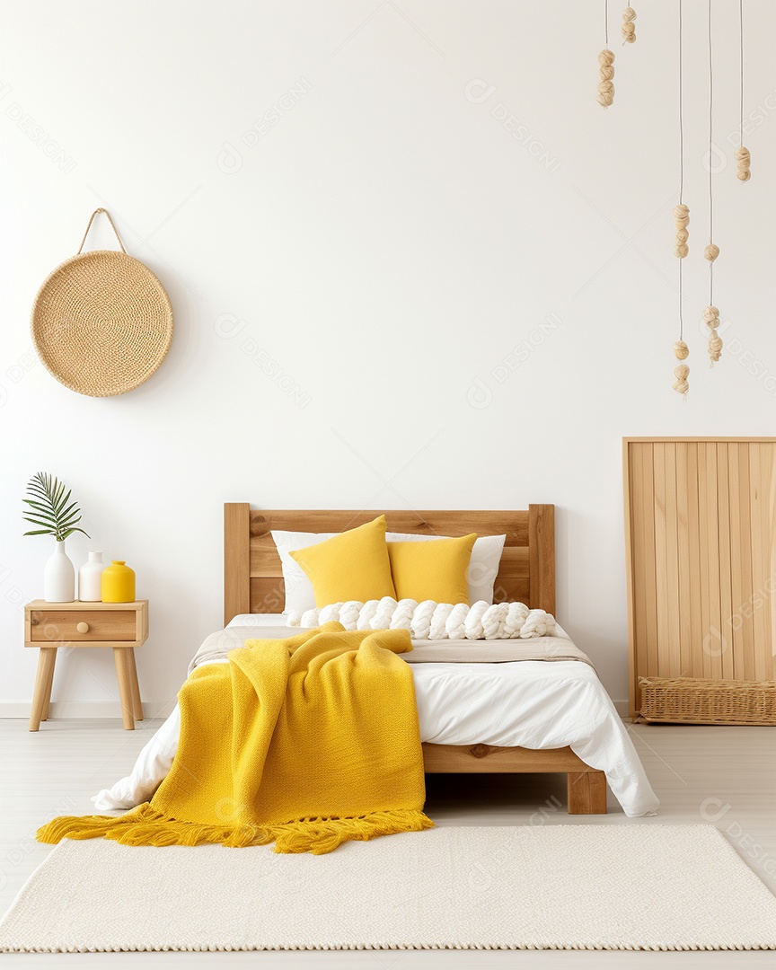 Design de interiores de bebê amarelo