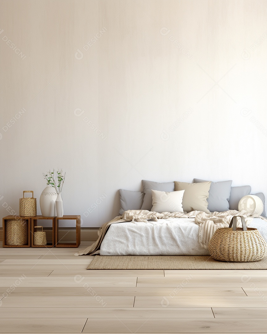 Design de interiores de bebê cinza