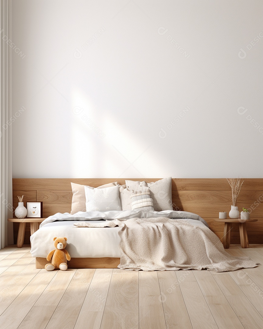 Design de interiores de bebê cinza