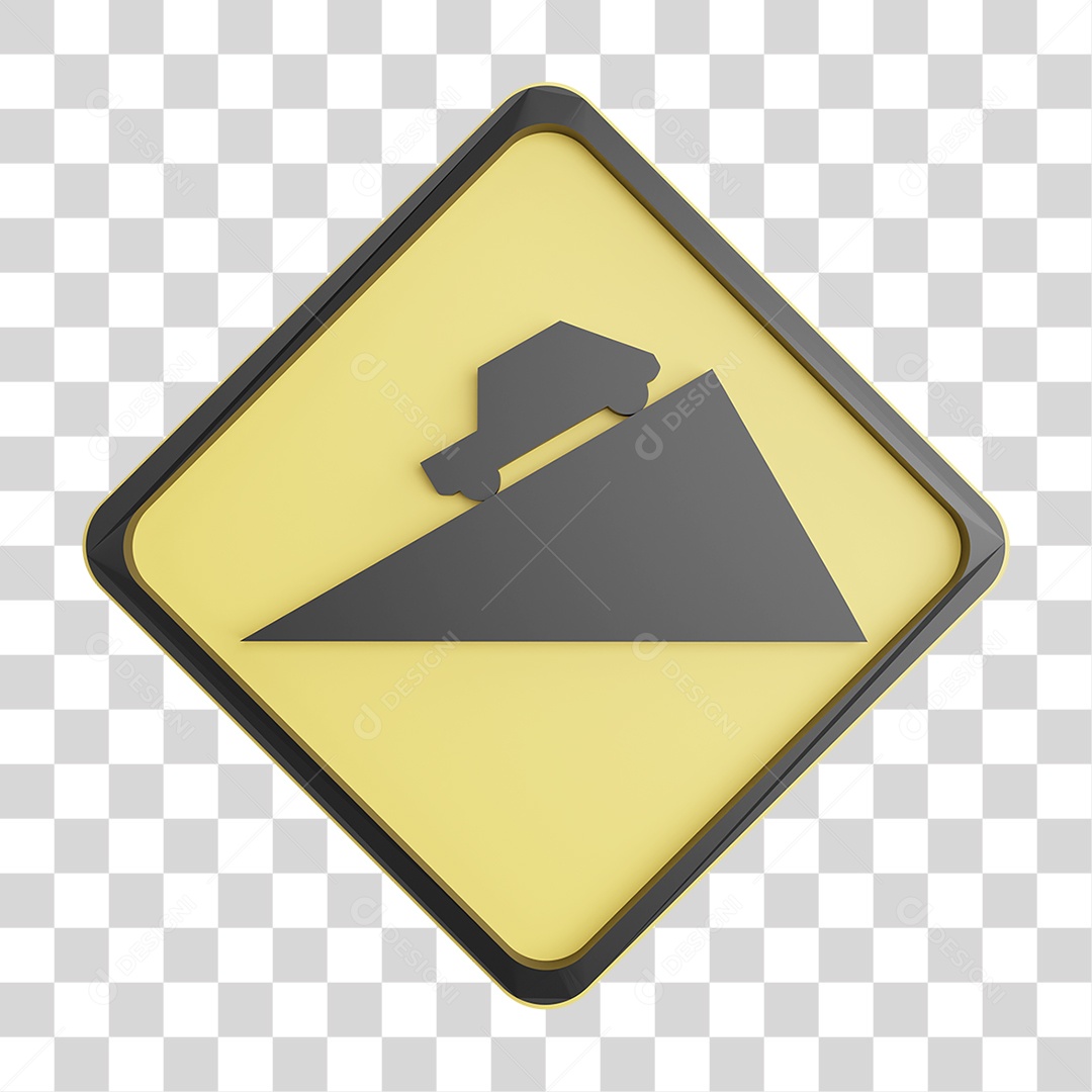 Placa de Trânsito Sinalização Rodoviária PNG Transparente