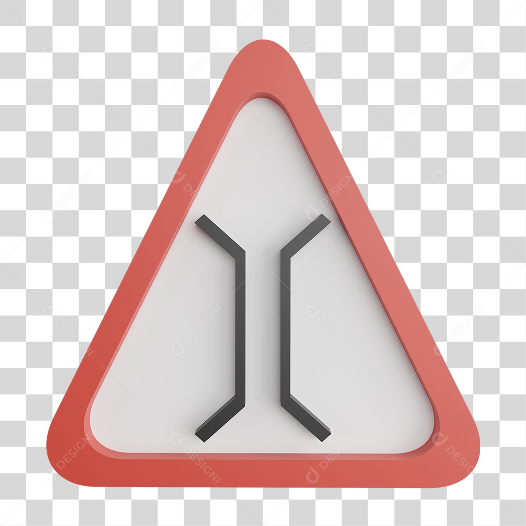 Placa de Trânsito Sinalização Rodoviária PNG Transparente