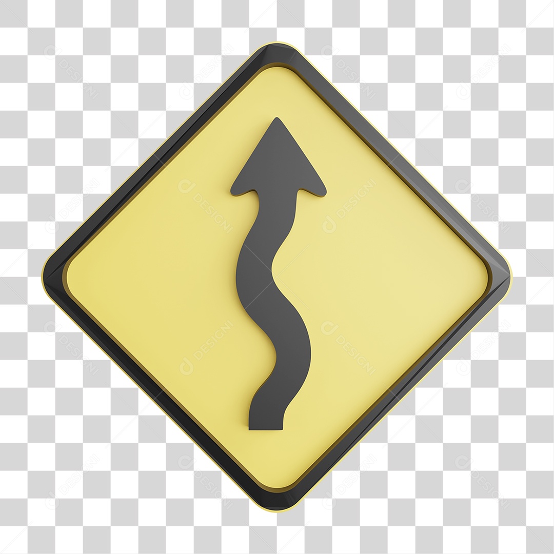 Placa de Trânsito Sinalização Rodoviária PNG Transparente