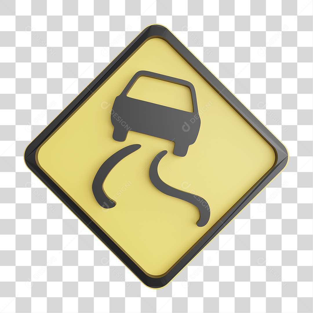 Placa de Trânsito Sinalização Rodoviária PNG Transparente