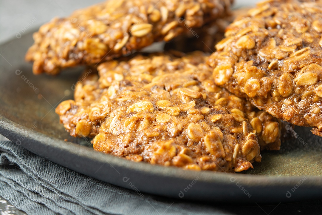 Biscoito natural saudável feito de aveia