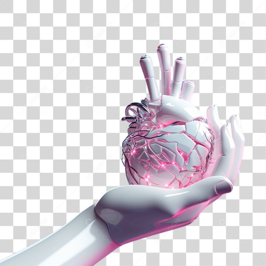 Mãos Segurando Coração PNG Transparente