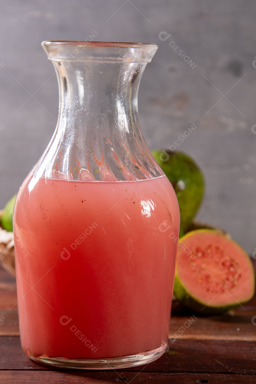 Jar with delicious goiaba juice