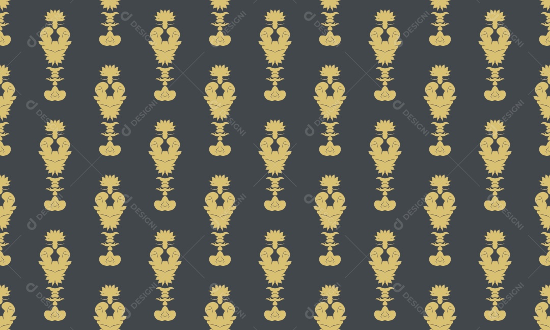 Ilustração de Padrão de Flor de Lis Vetor EPS