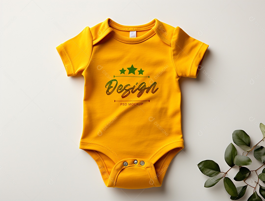 Mockup Body de Bebê PSD Editável