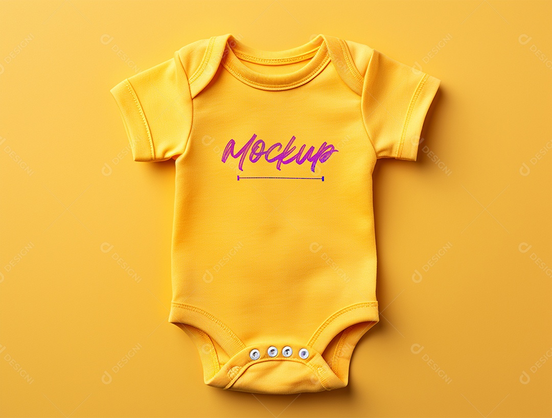 Mockup Body de Bebê PSD Editável
