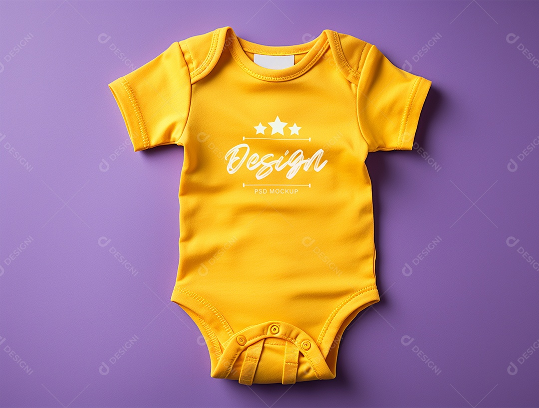 Mockup Body de Bebê PSD Editável