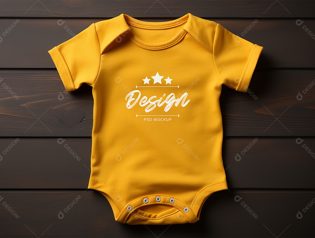 Mockup Body de Bebê PSD Editável