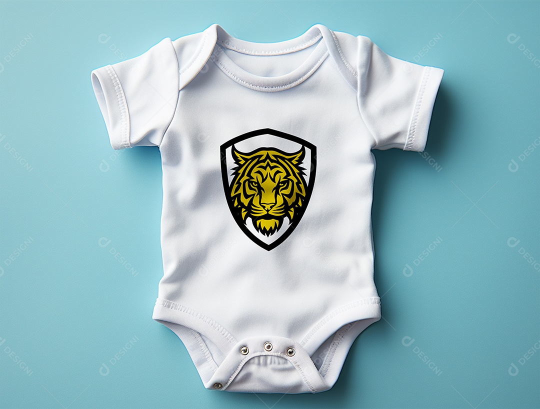 Mockup Body de Bebê PSD Editável