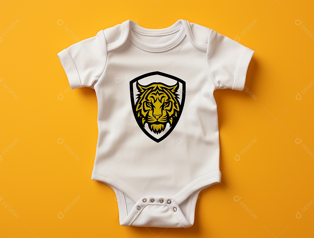 Mockup Body de Bebê PSD Editável