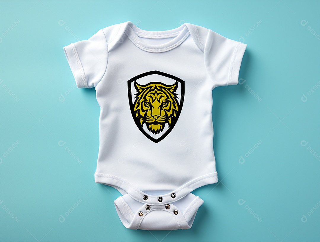 Mockup Body de Bebê PSD Editável