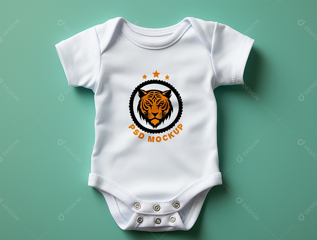Mockup Body de Bebê PSD Editável