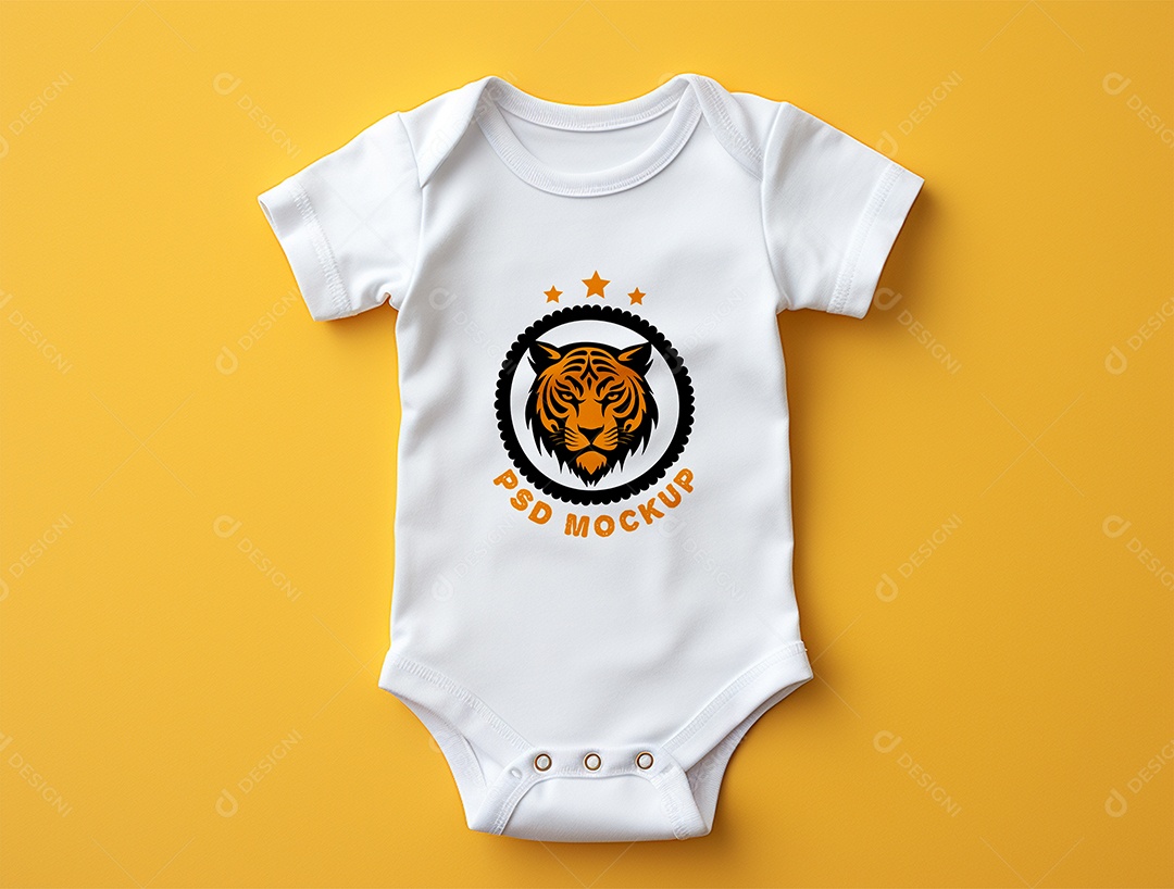 Mockup Body de Bebê PSD Editável