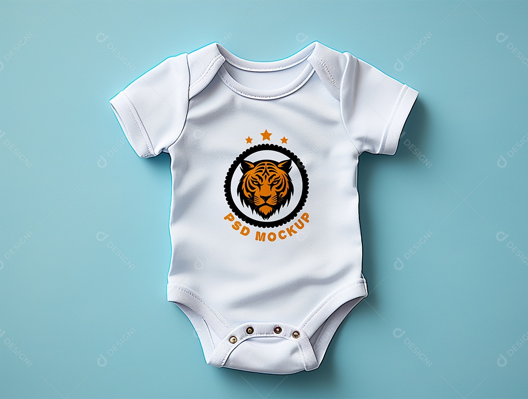 Mockup Body de Bebê PSD Editável