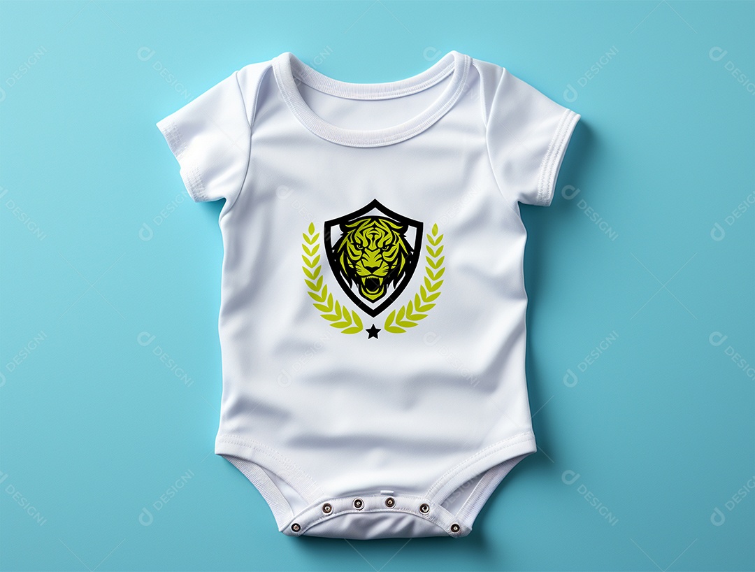 Mockup Body de Bebê PSD Editável