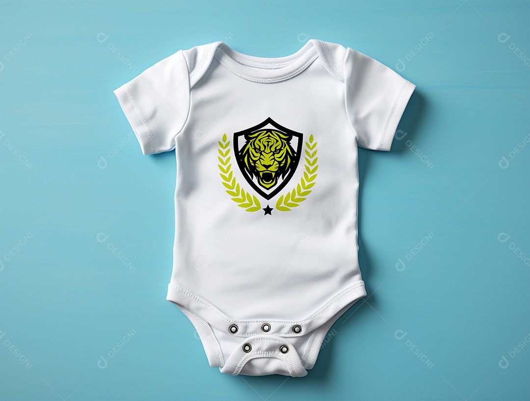Mockup Body de Bebê PSD Editável
