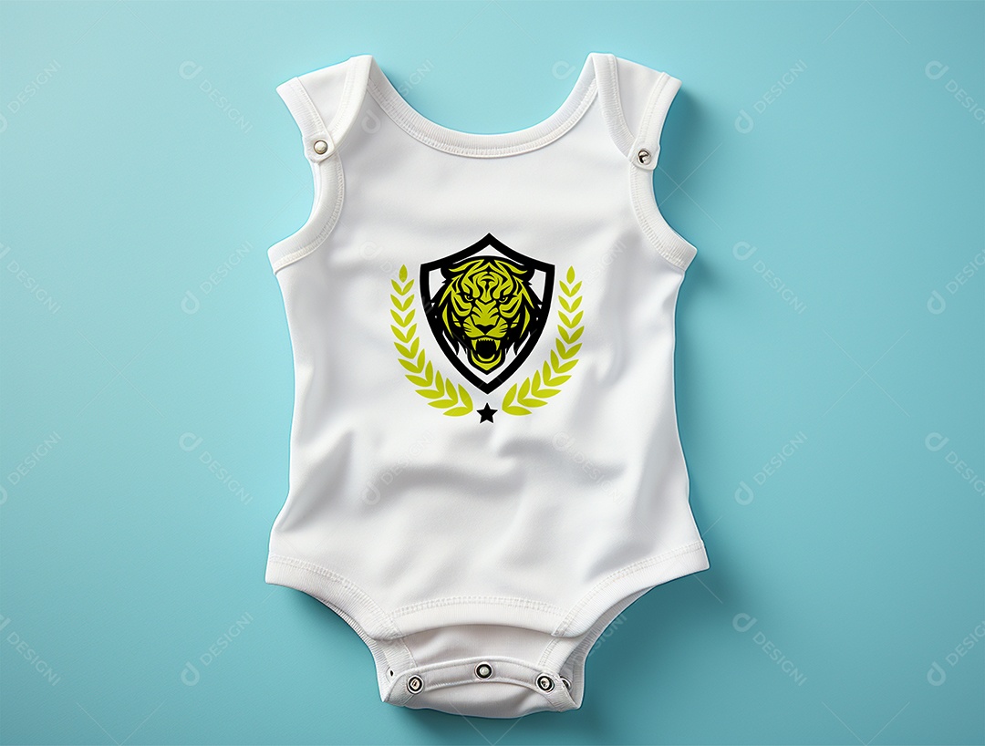 Mockup Body de Bebê PSD Editável