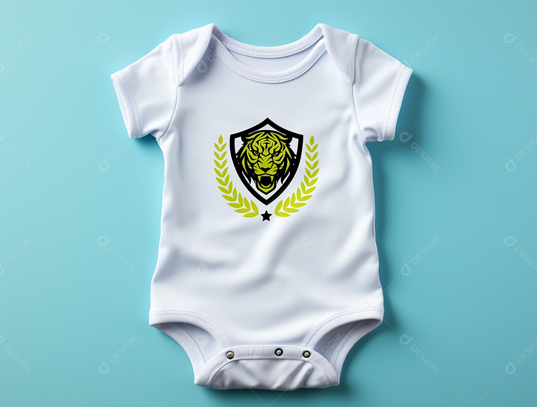 Mockup Body de Bebê PSD Editável