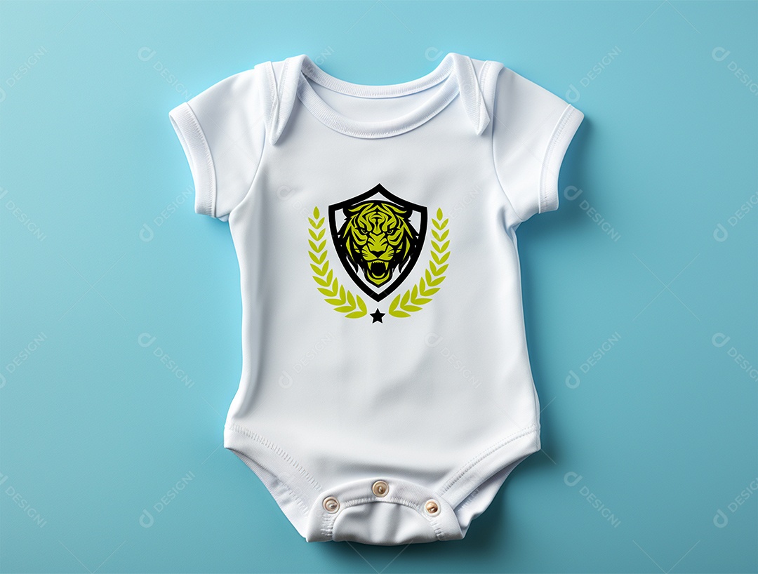 Mockup Body de Bebê PSD Editável