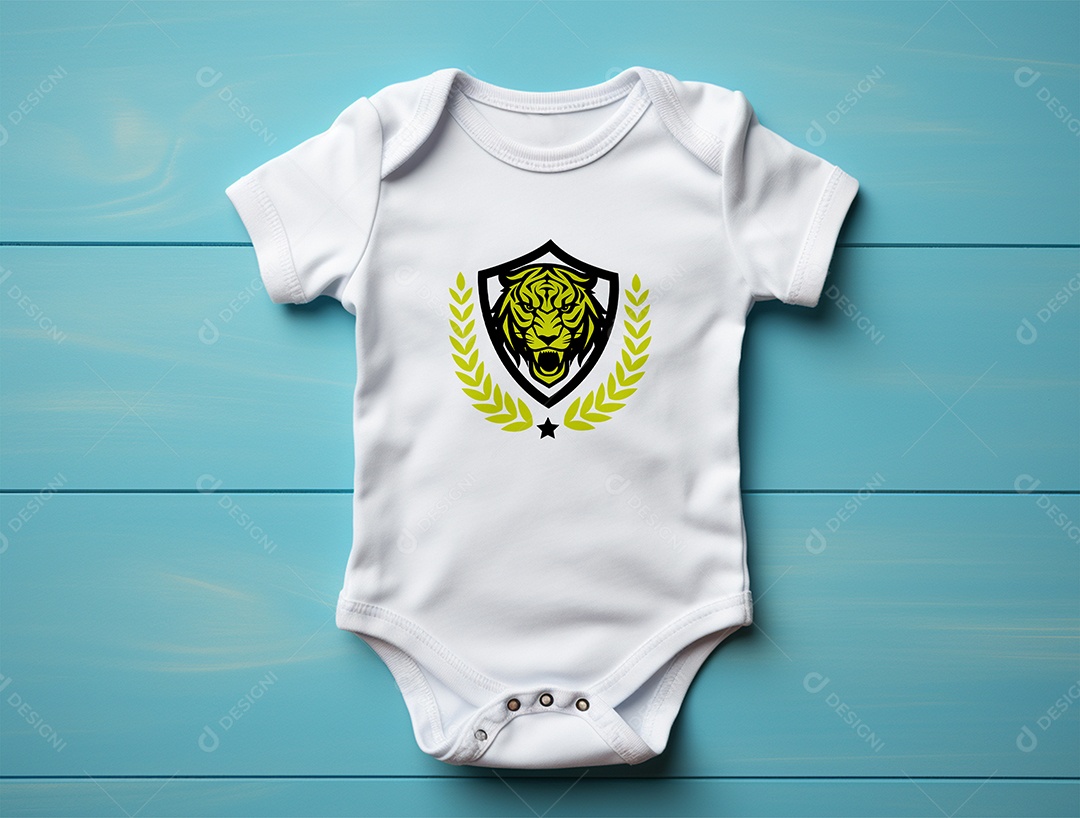 Mockup Body de Bebê PSD Editável