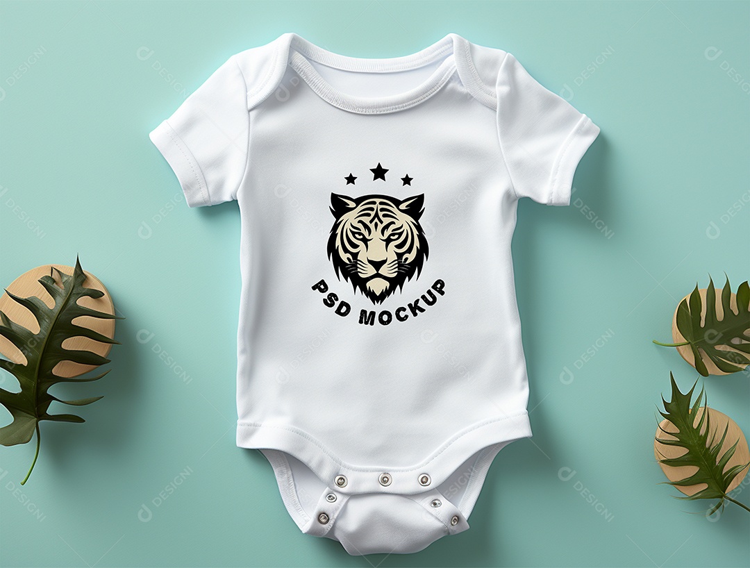 Mockup Body de Bebê PSD Editável
