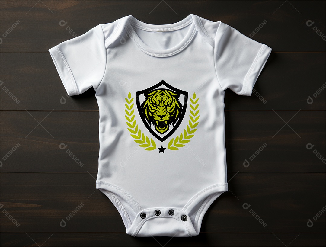 Mockup Body de Bebê PSD Editável