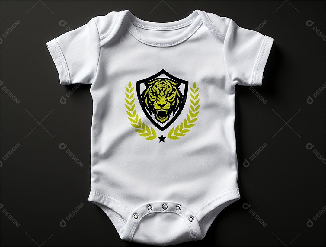 Mockup Body de Bebê PSD Editável