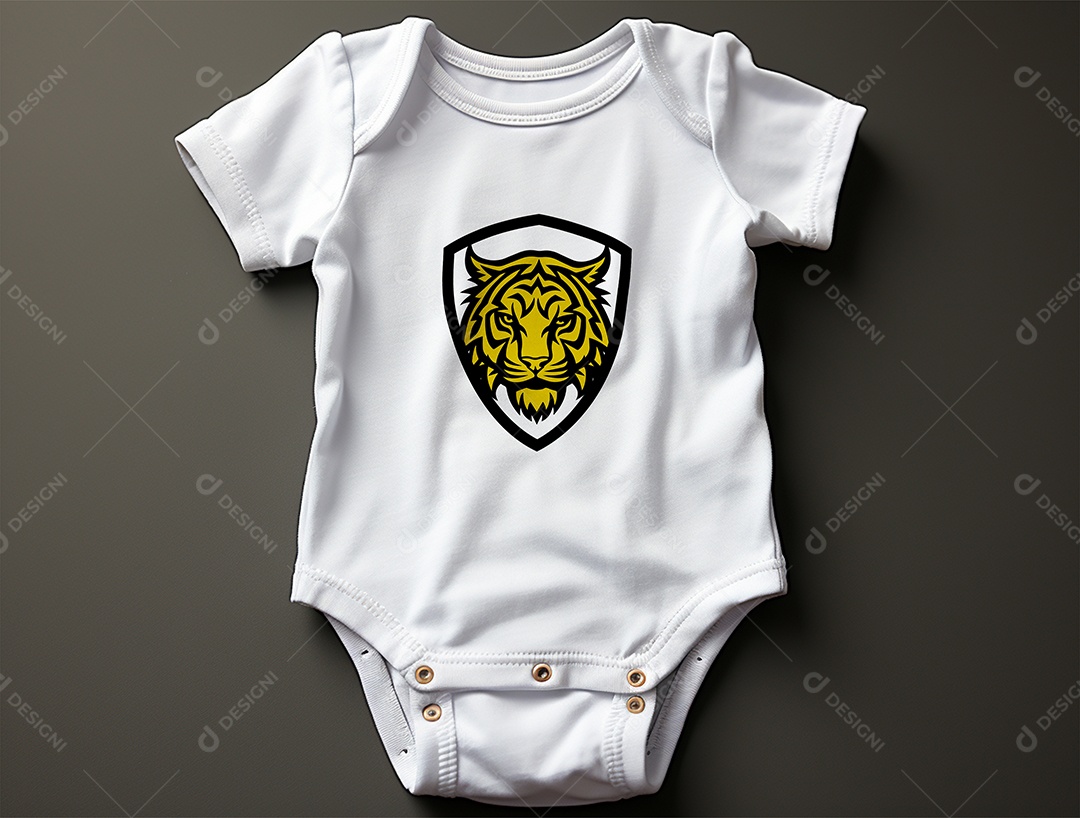 Mockup Body de Bebê PSD Editável