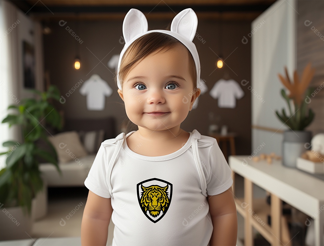 Mockup de Roupa Infantil PSD Editável