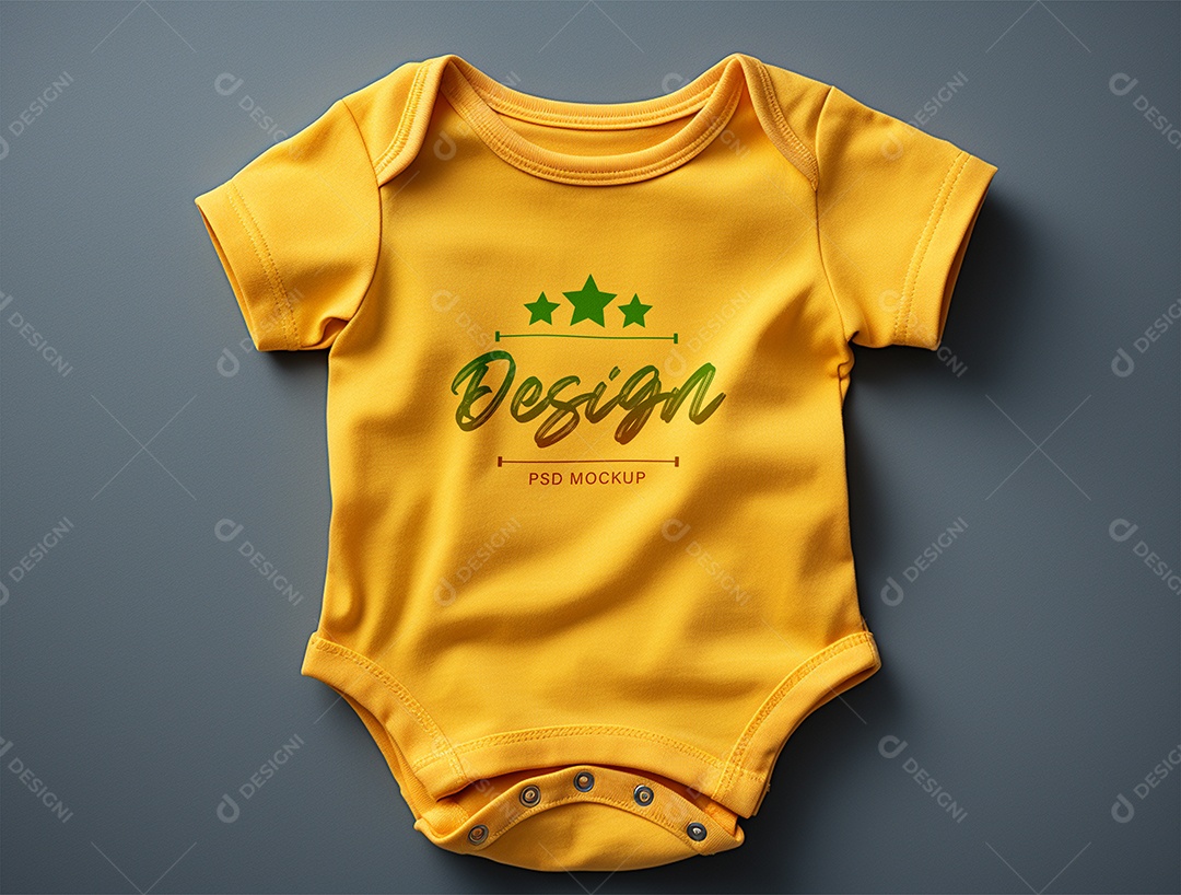 Mockup Body de Bebê PSD Editável