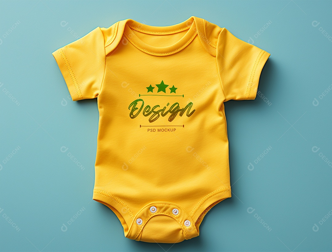 Mockup Body de Bebê PSD Editável