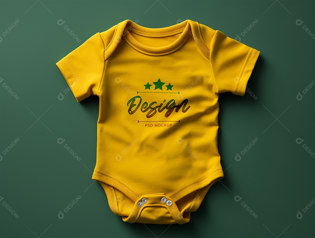 Mockup Body de Bebê PSD Editável
