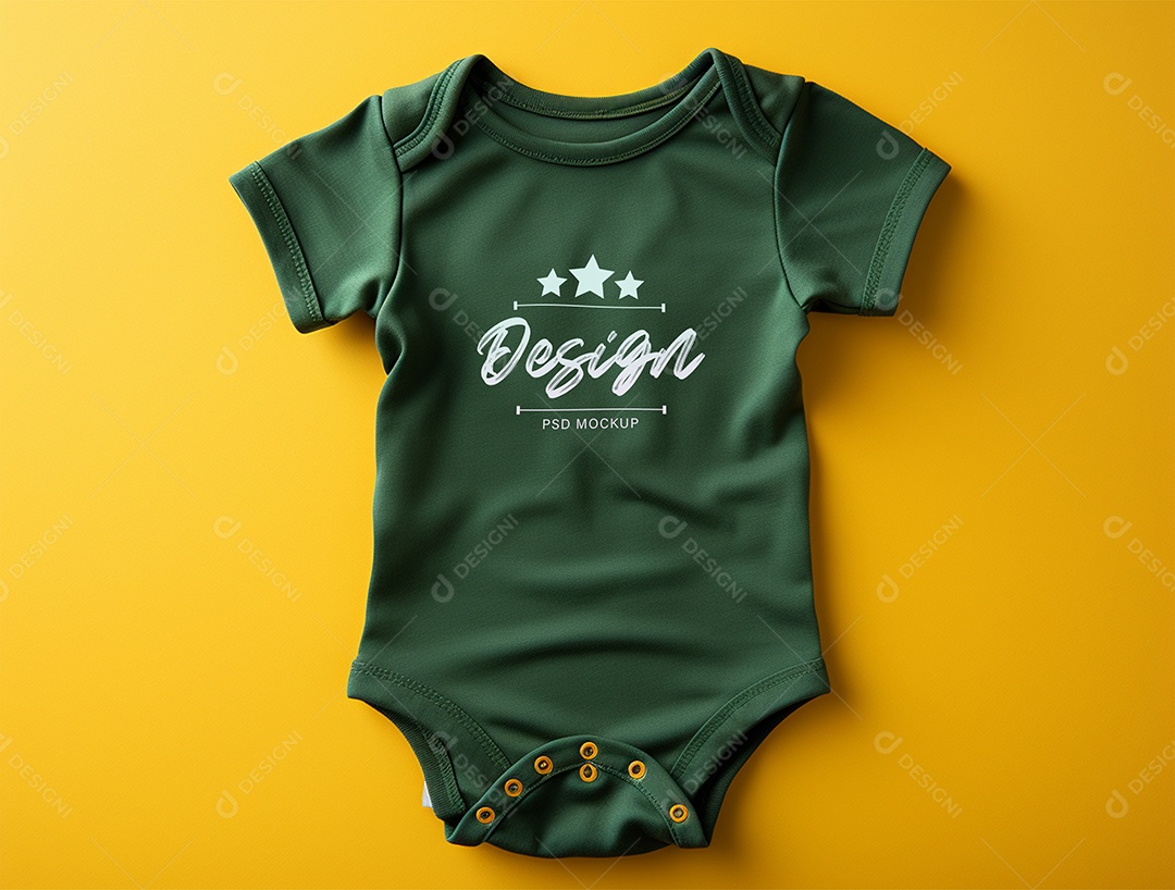 Mockup Body de Bebê PSD Editável
