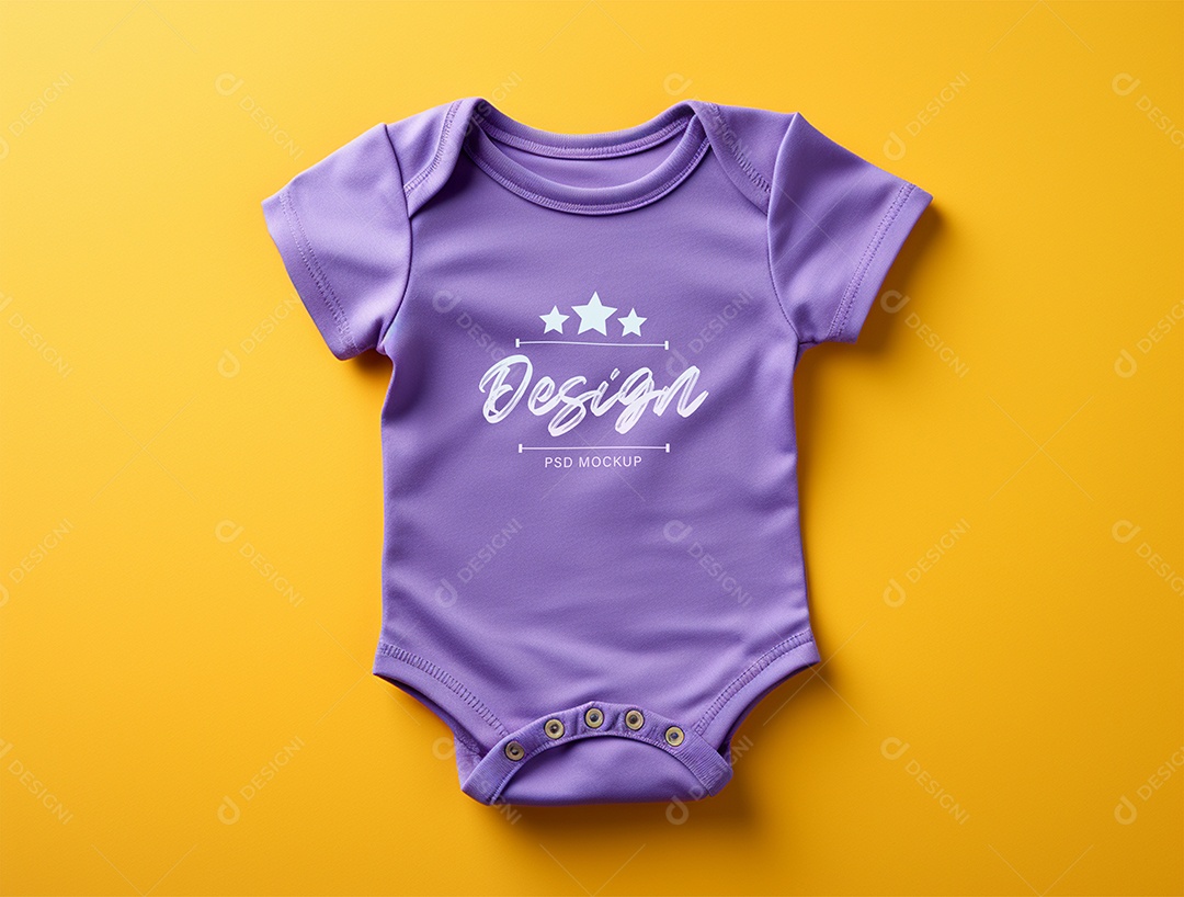 Mockup Body de Bebê PSD Editável