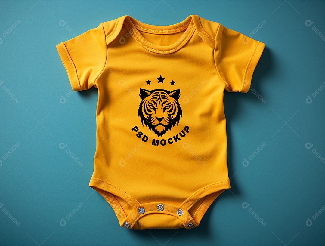 Mockup Body de Bebê PSD Editável