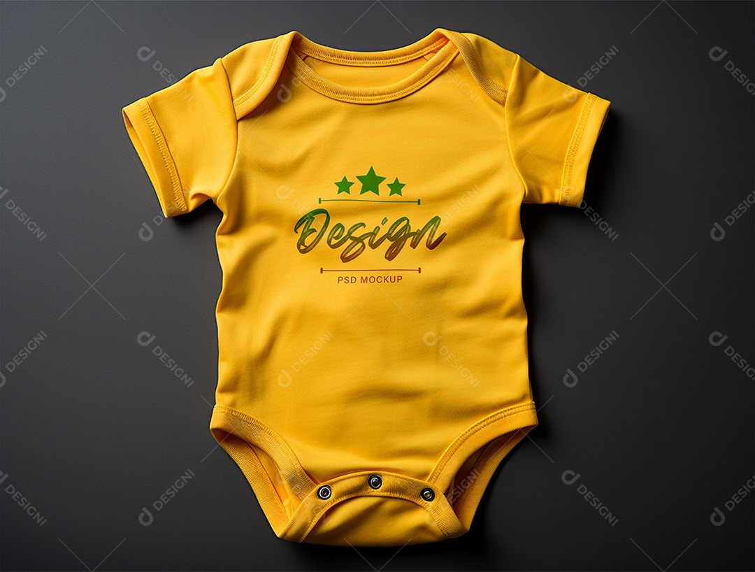 Mockup Body de Bebê PSD Editável