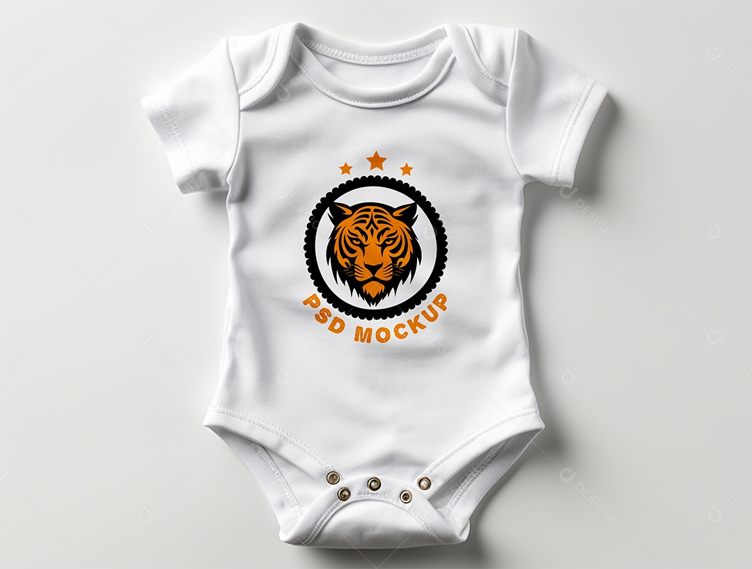 Mockup Body de Bebê PSD Editável