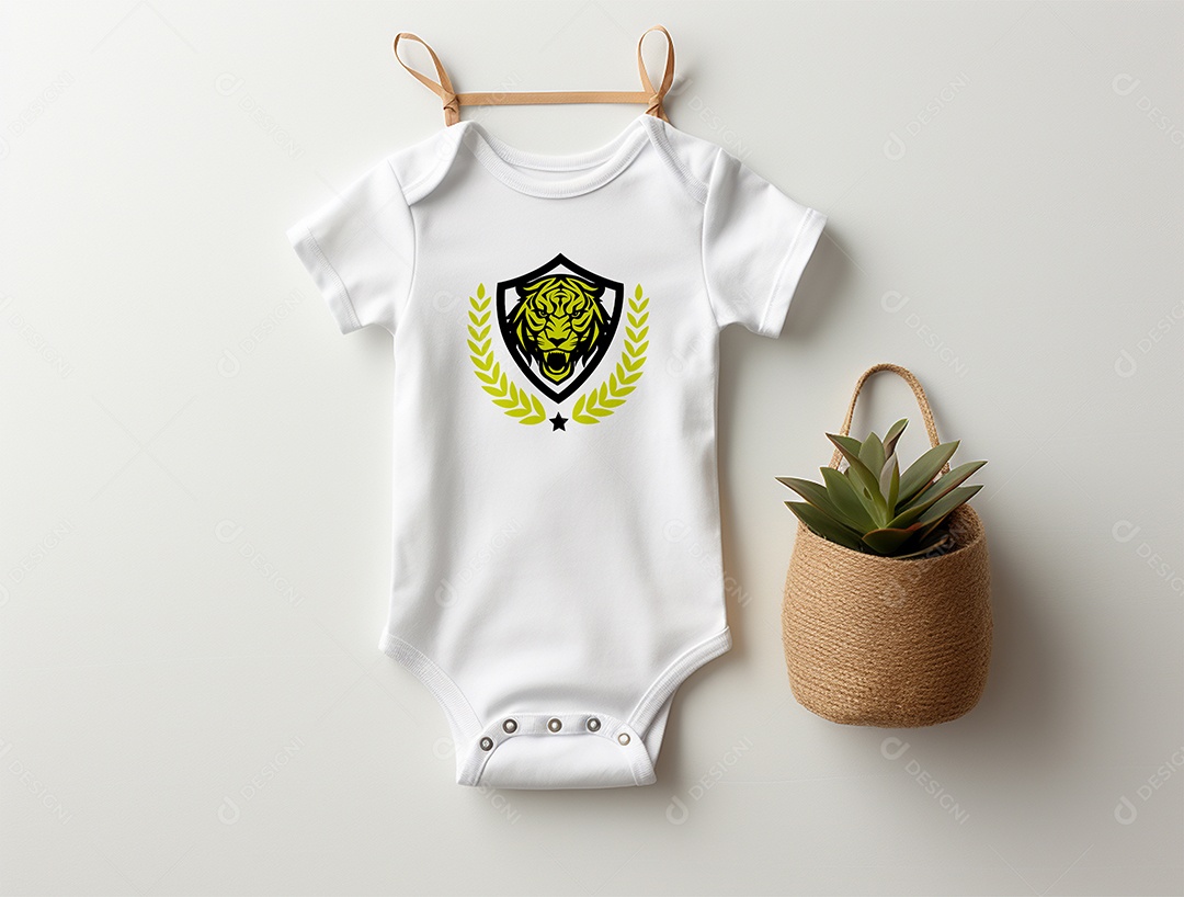 Mockup Body de Bebê PSD Editável