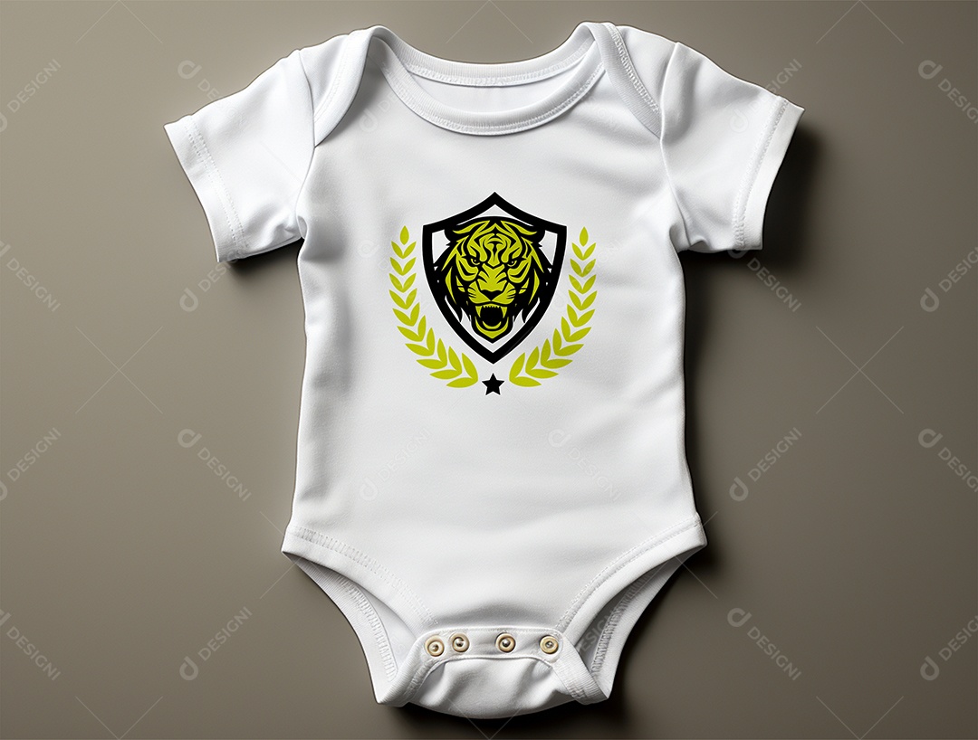 Mockup Body de Bebê PSD Editável