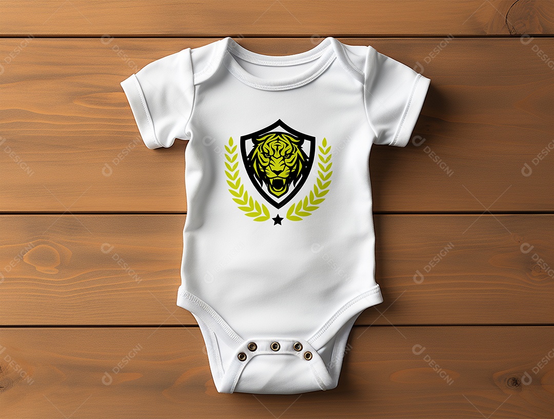 Mockup Body de Bebê PSD Editável